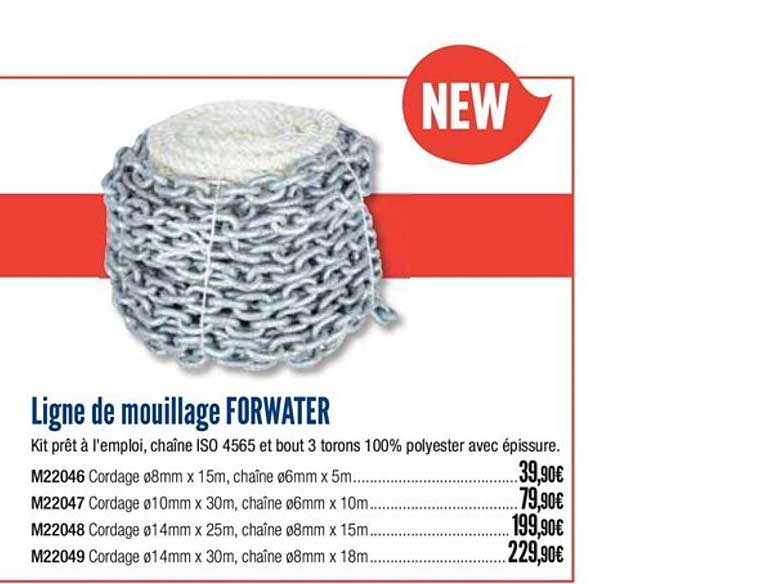 ligne de mouillage forwater