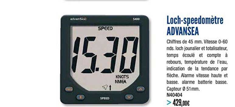 loch speedomètre advansea