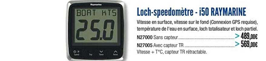 loch speedomètre i50 raymarine