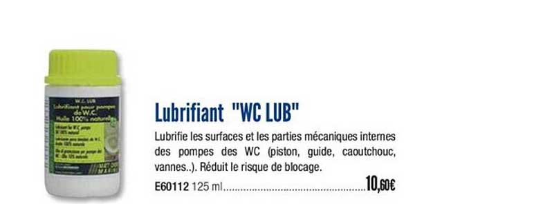 lubrifiant wc lub