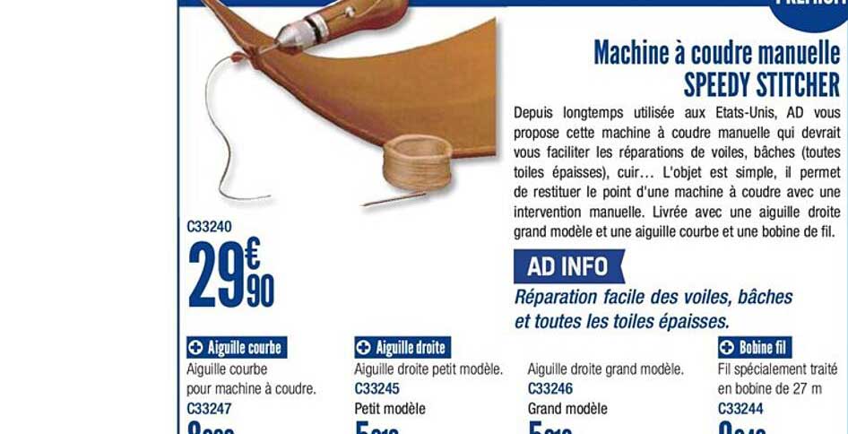 machine à coudre manuelle speedy stitcher