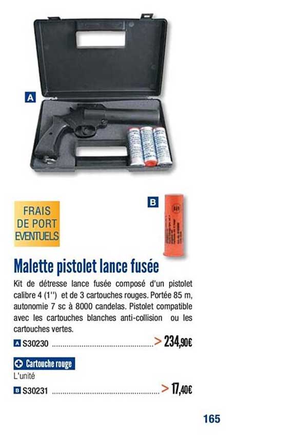 malette pistolet lance fusée