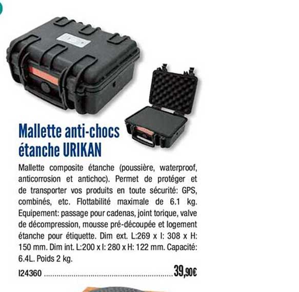 mallette anti chocs étanche urikan