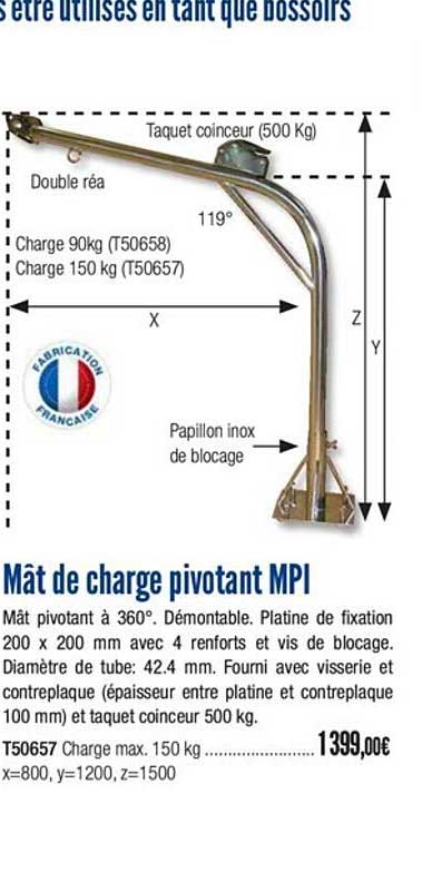 Mât De Charge Pivotant Mpi