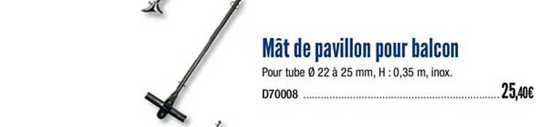 mât de pavillon pour balcon