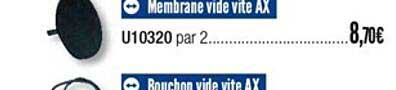 membrane vide vite ax