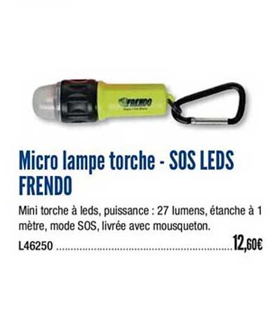 micro lampe torche sos leds frendo