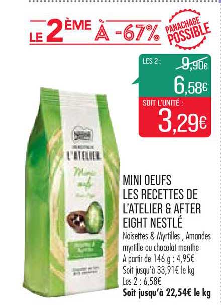 mini oeufs les recettes de l'atelier & after eight nestlé