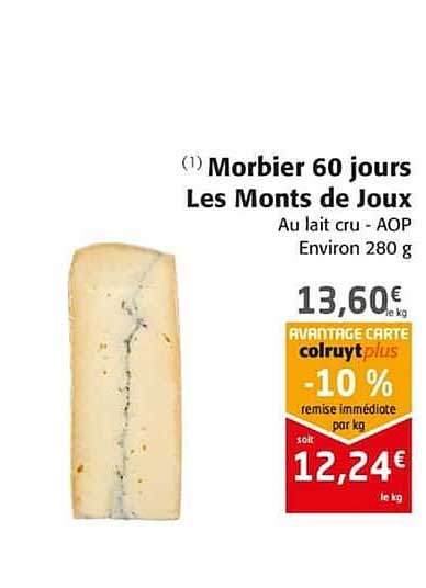 morbier 60 jours les monts de joux