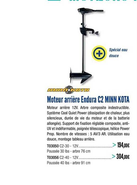 moteur arrière endura c2 minn kota