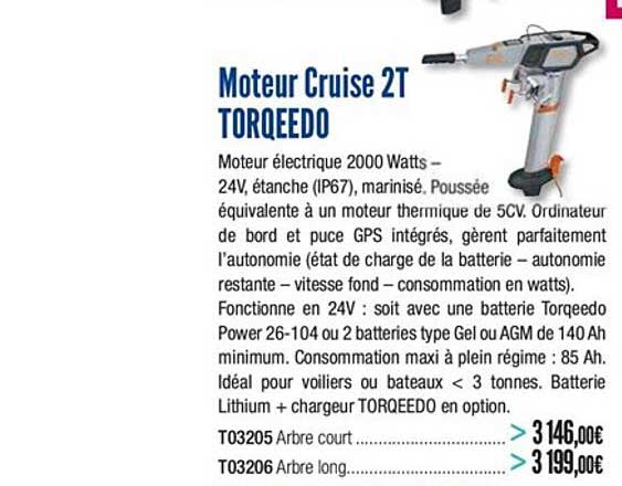 moteur cruise 2t torqeedo
