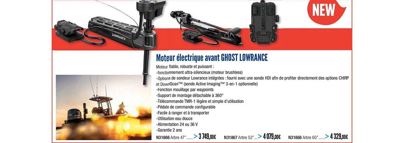 moteur électrique avant ghost lowrance