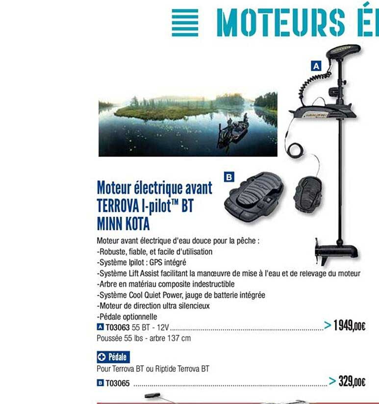 moteur électrique avant terrova i pilot bt minn kota