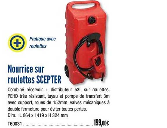 nourrice sur roulettes scepter