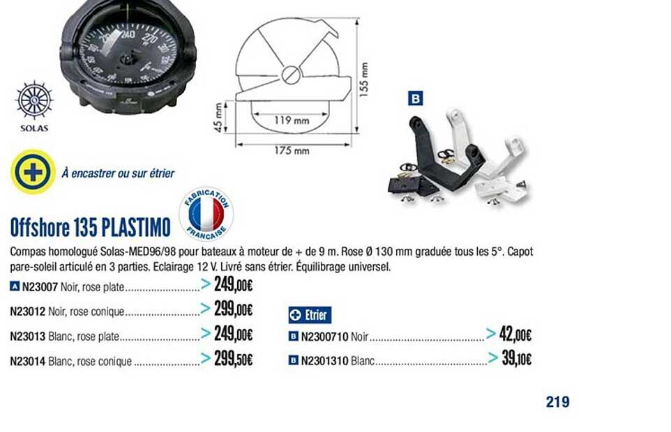 offshore 135 plastimo