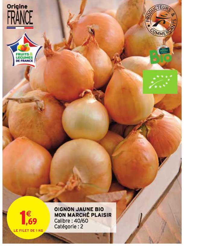 oignon jaune bio mon marché plaisir