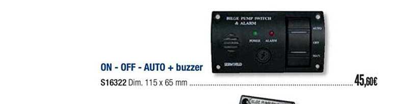 on off auto + buzzer