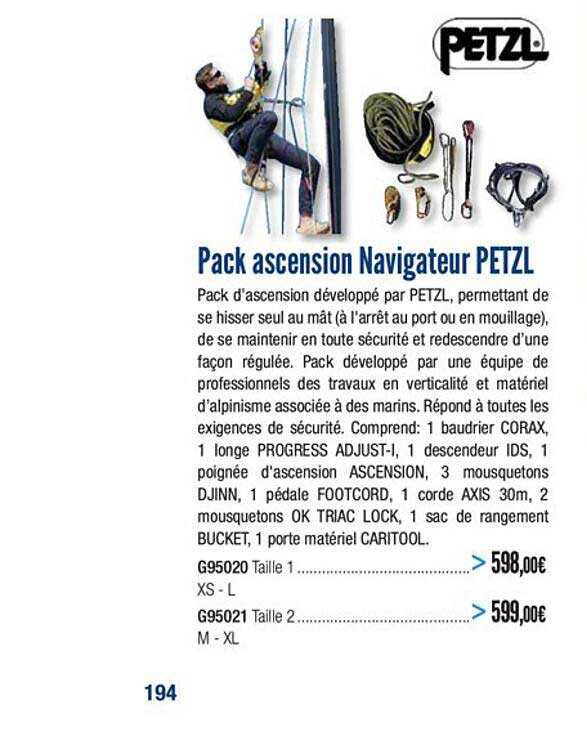pack ascension navigateur petzl