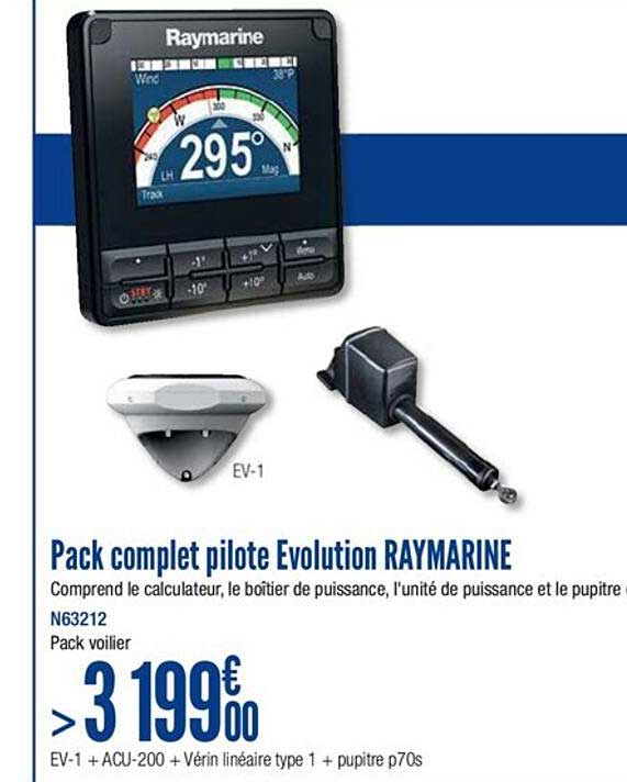 pack complet pilote evolution raymarine