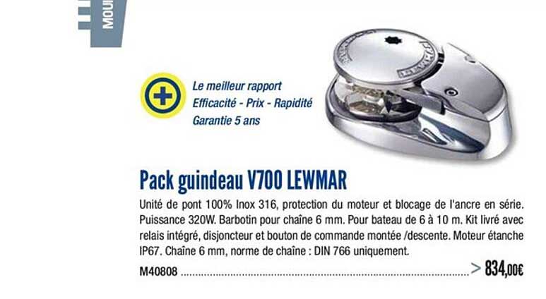pack guindeau v700 lewmar