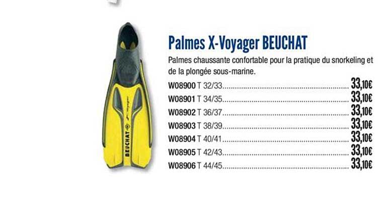 palmes x voyager beuchat