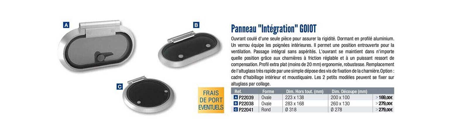 panneau intégration goiot