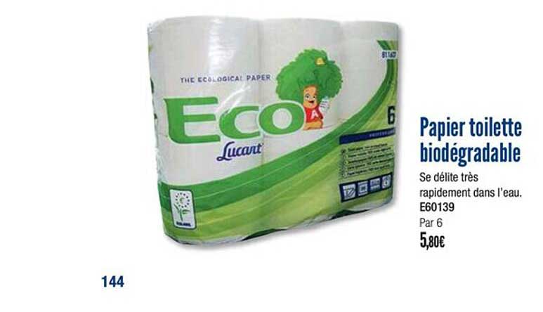 papier toilette biodégradable