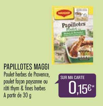 papillotes maggi