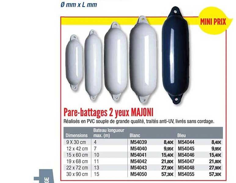 pare battages 2 yeux majoni