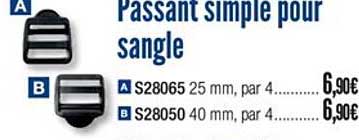 passant simple pour sangle
