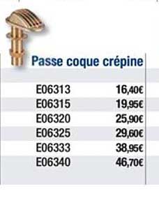 passe coque crépine