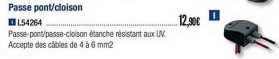 passe pont cloison l54264
