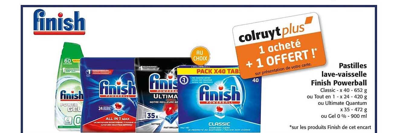 pastilles lave-vaisselle finish powerball