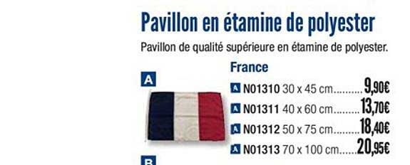 pavillon en étamine de polyester