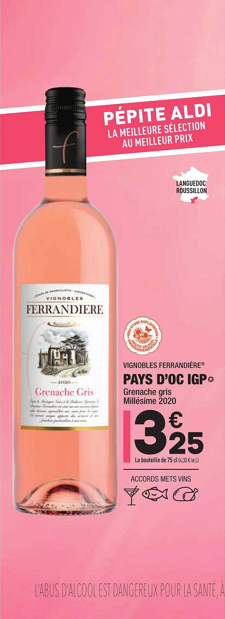 pays d'oc igp vignobles ferrandière