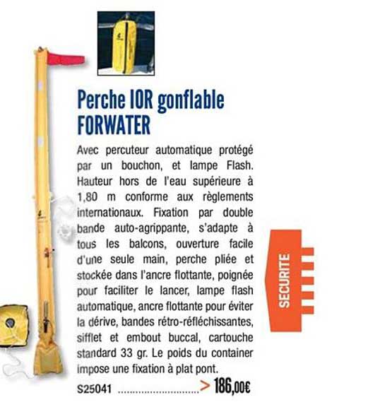 perche ior gonflable forwater