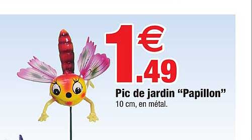 pic de jardin "papillon"