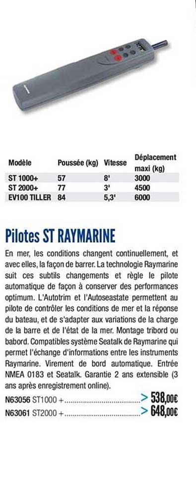 pilotes st raymarine