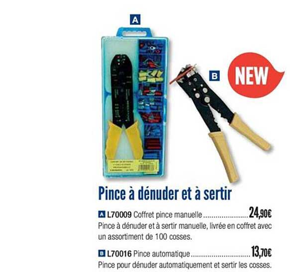 pince à dénuder et à sertir