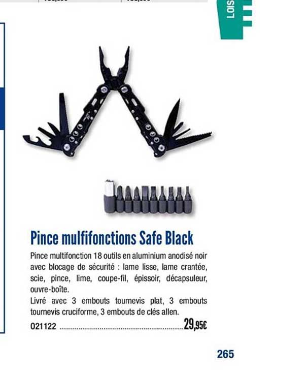 pince multifonctoins safe black