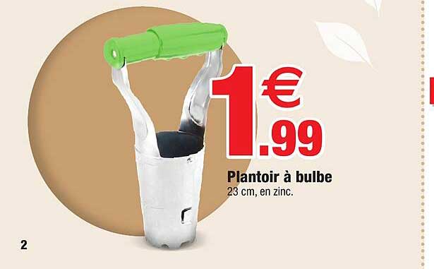 plantoir à bulbe