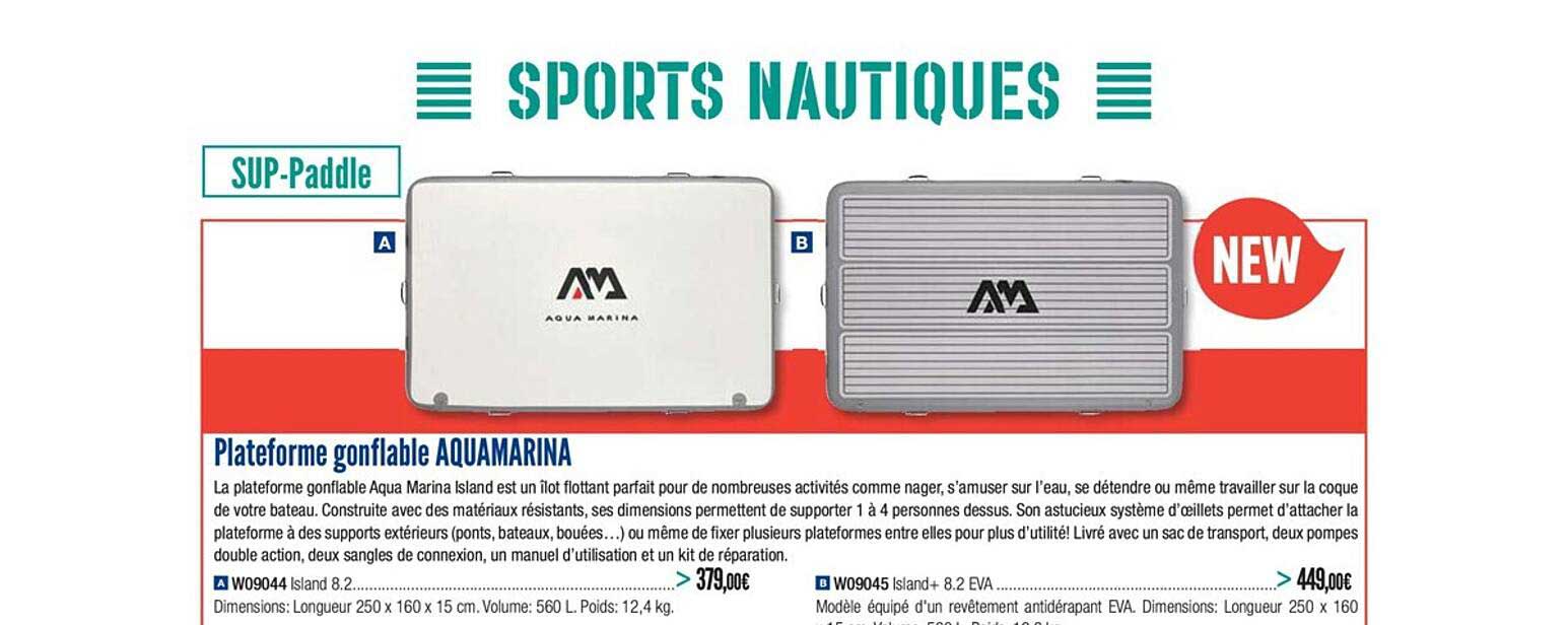 plateforme gonflable aquamarina