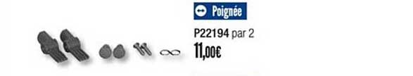 poignée p22194 par 2