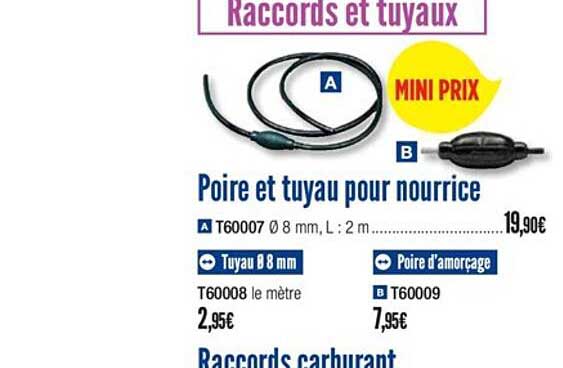 poire et tuyau pour nourrice