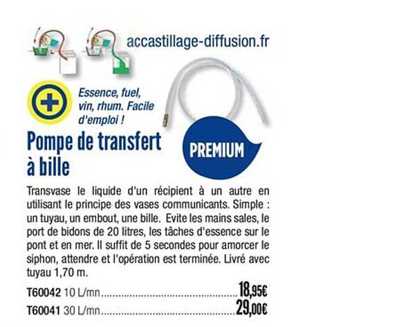 pompe de transfert à bille