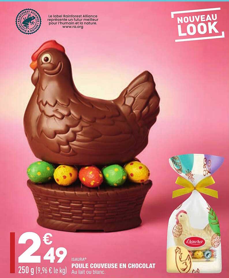 poule couveuse en chocolat isaura