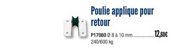 poulie applique pour retour