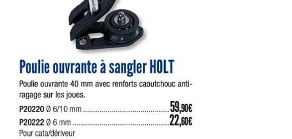 poulie ouvrante à sangler holt