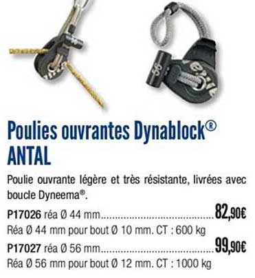 poulies ouvrantes dynablock antal