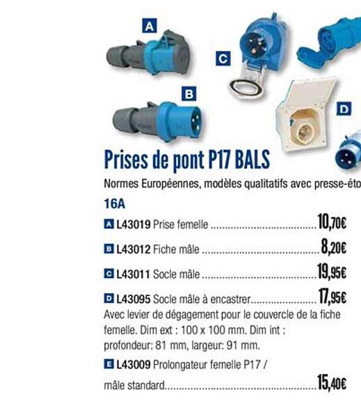 Prises De Pont P17 Bals
